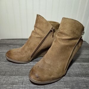 Tan Suede Ankle Boots